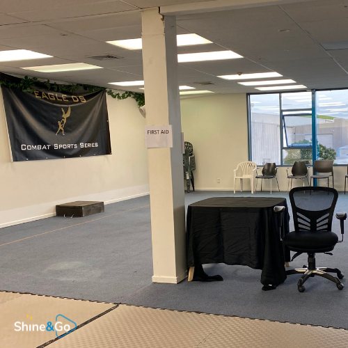 Commercial gym space cleaned by Shine&Go NZ